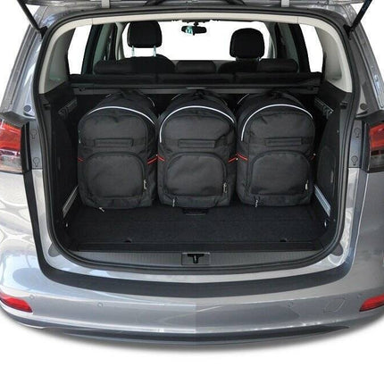 Kjust Reistassenset voor Opel Zafira Tourer 2011-2019 - Set van 5 Tassen met 3 Roltassen en 2 Vliegtuigtassen