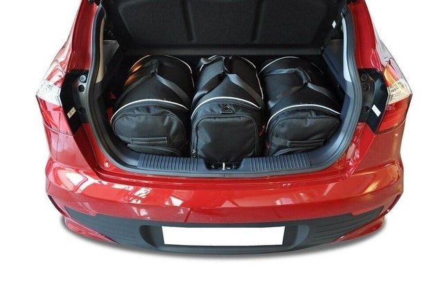 Kjust Reistassenset voor Kia Rio 3-deurs 2011-2017 - Set van 3 Tassen met 2 Roltassen en 1 Sporttas