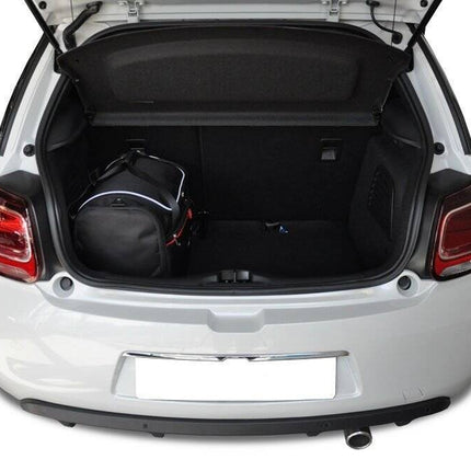 Kjust Reistassenset voor Citroen DS3 2010-2016 - Set van 3 Tassen met 2 Sporttassen en 1 Vliegtuigtas