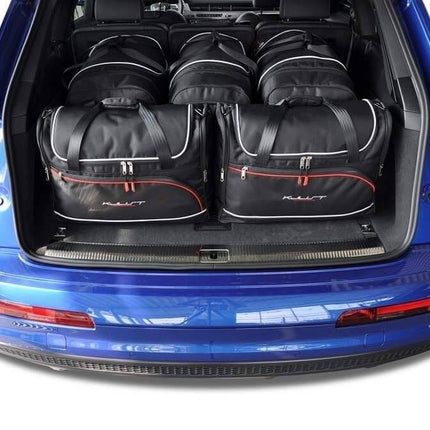 Kjust Reistassenset voor Audi Q7 vanaf 2015 - Set van 5 Tassen met 3 Roltassen en 2 Vliegtuigtassen