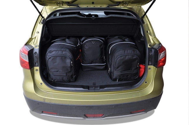 Kjust Reistassenset voor Suzuki SX4 S-Cross 2013-2021 - Set van 4 Tassen met 2 Roltassen en 2 Sporttassen