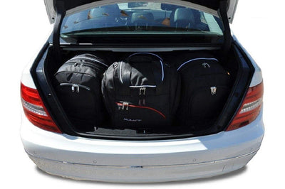 Kjust Reistassenset voor Mercedes Benz C-Klasse Limousine 2007-2014 - Set van 4 Tassen met 2 Roltassen en 2 Sporttassen