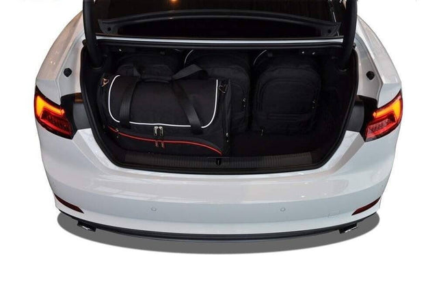 Kjust Reistassenset voor Audi A5 coupe 2017-2024 - Set van 5 Tassen met 3 Roltassen en 2 Vliegtuigtassen