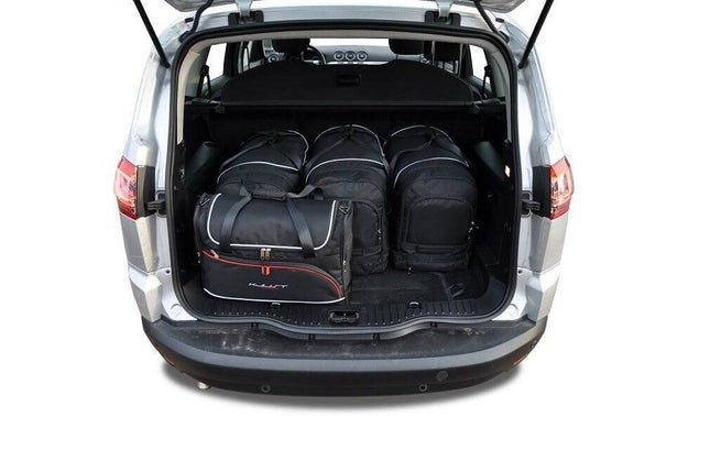 Kjust Reistassenset voor Ford S-Max 2006-2015 - Set van 5 Tassen met 3 Roltassen en 2 Vliegtuigtassen
