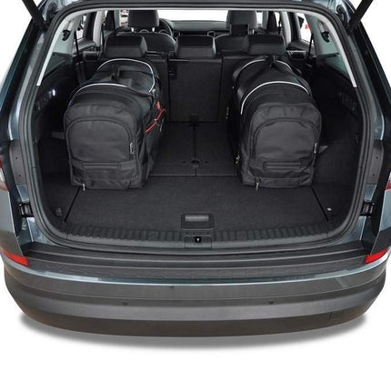 Kjust Reistassenset voor Skoda Kodiaq 2016-2024 - Set van 5 Tassen met 3 Roltassen en 2 Vliegtuigtassen