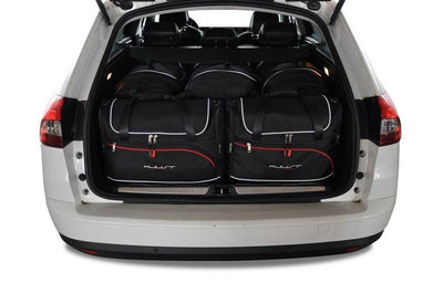 Kjust Reistassenset voor Citroen C5 Tourer stationwagen 2008-2018 - Set van 5 Tassen met 3 Roltassen en 2 Vliegtuigtassen