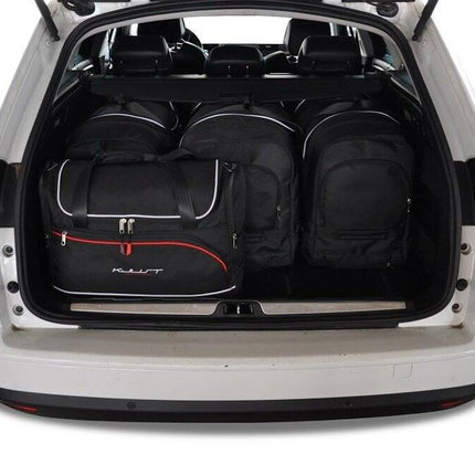 Kjust Reistassenset voor Citroen C5 Tourer stationwagen 2008-2018 - Set van 5 Tassen met 3 Roltassen en 2 Vliegtuigtassen