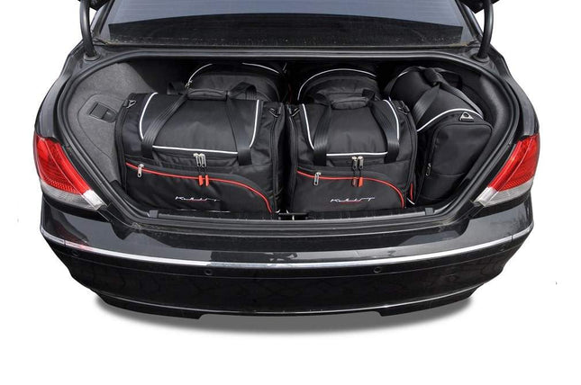 Kjust Reistassenset voor BMW 7 serie 2001-2008 - Set van 5 Tassen met 2 Roltassen en 3 Vliegtuigtassen