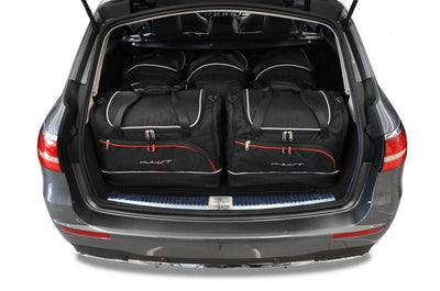 Kjust Reistassenset voor Mercedes Benz E-Klasse Estate 2016-2023 - Set van 5 Tassen met 3 Roltassen en 2 Sporttassen