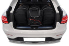 Kjust Reistassenset voor Mercedes Benz GLC 2015-2022 - Set van 4 Tassen met 3 Roltassen en 1 Vliegtuigtas