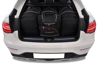 Kjust Reistassenset voor Mercedes Benz GLC 2015-2022 - Set van 4 Tassen met 3 Roltassen en 1 Vliegtuigtas