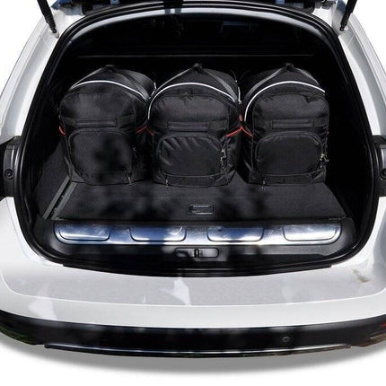 Kjust Reistassenset voor Peugeot 508 RXH stationwagen 2012-2018 - Set van 5 Tassen met 3 Roltassen en 2 Vliegtuigtassen