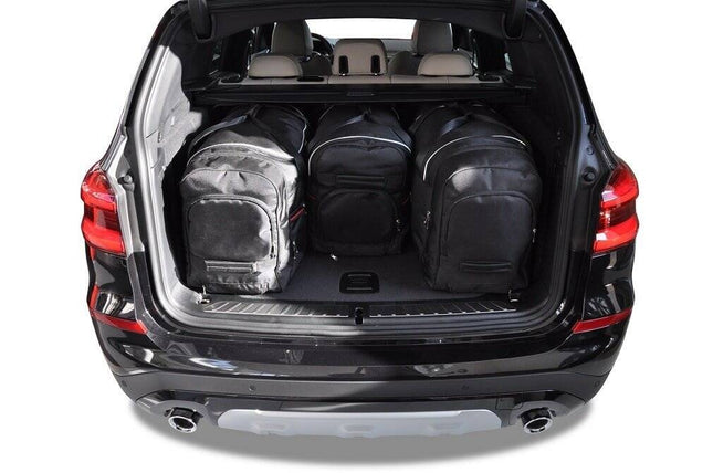 Kjust Reistassenset voor BMW X3 2018-2024 - Set van 4 Tassen met 3 Roltassen en 1 Vliegtuigtas