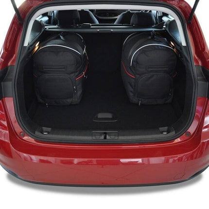 Kjust Reistassenset voor Fiat Tipo Stationwagon 2016-2023 - Set van 5 Tassen met 3 Roltassen en 2 Vliegtuigtassen