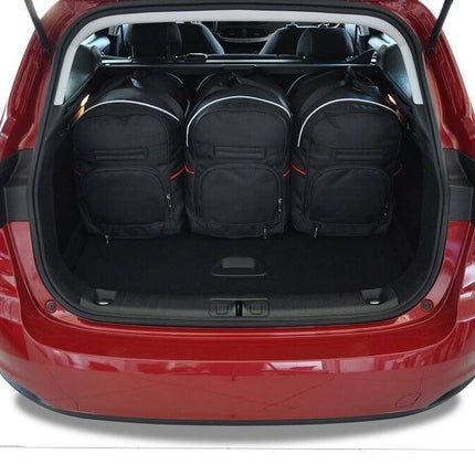 Kjust Reistassenset voor Fiat Tipo Stationwagon 2016-2023 - Set van 5 Tassen met 3 Roltassen en 2 Vliegtuigtassen