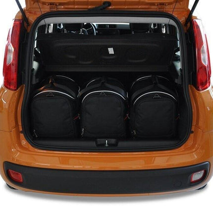 Kjust Reistassenset voor Fiat Panda 2012-2020 - Set van 3 Tassen met 3 Sporttassen