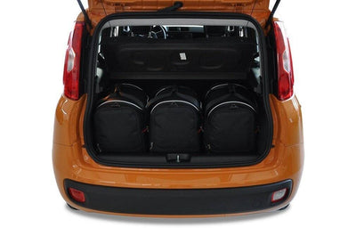Kjust Reistassenset voor Fiat Panda 2012-2020 - Set van 3 Tassen met 3 Sporttassen