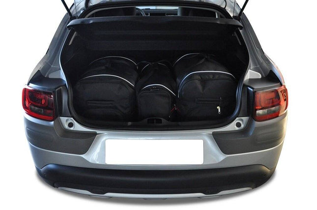 Kjust Reistassenset voor Citroen C4 Cactus 2014-2017 - Set van 3 Tassen met 2 Roltassen en 1 Sporttas