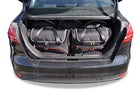 Kjust Reistassenset voor Ford Focus Sedan 2011-2014 - Set van 5 Tassen met 3 Roltassen en 2 Vliegtuigtassen