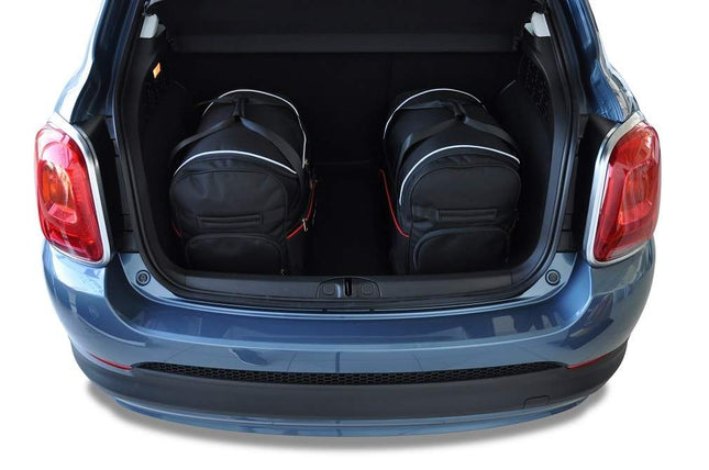 Kjust Reistassenset voor Fiat 500X vanaf 2015 - Set van 3 Tassen met 2 Roltassen en 1 Sporttas