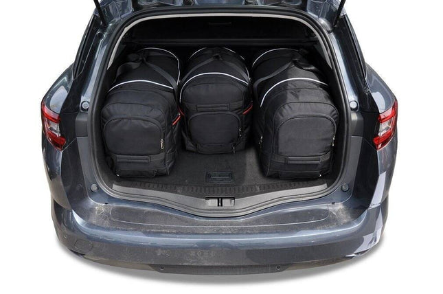 Kjust Reistassenset voor Renault Megane Sport Tourer 2016-2022 - Set van 4 Tassen met 3 Roltassen en 1 Sporttas
