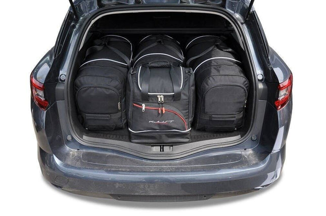 Kjust Reistassenset voor Renault Megane Sport Tourer 2016-2022 - Set van 4 Tassen met 3 Roltassen en 1 Sporttas