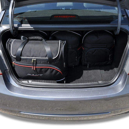 Kjust Reistassenset voor Chevrolet Cruze Sedan 2009-2016 - Set van 5 Tassen met 3 Roltassen en 2 Vliegtuigtassen