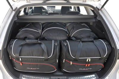 Kjust Reistassenset voor Mazda 6 stationwagen 2008-2013 - Set van 5 Tassen met 3 Roltassen en 2 Vliegtuigtassen
