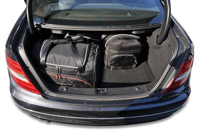 Kjust Reistassenset voor Mercedes Benz C-Klasse coupe 2011-2016 - Set van 4 Tassen met 2 Roltassen en 2 Sporttassen
