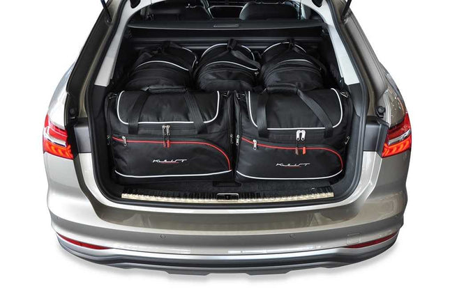Kjust Reistassenset voor Audi A6 Avant 2018-2024 - Set van 5 Tassen met 3 Roltassen en 2 Vliegtuigtassen