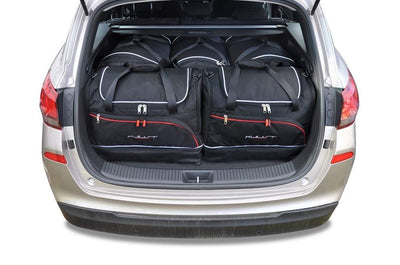Kjust Reistassenset voor Hyundai i30 Tourer vanaf 2017 - Set van 5 Tassen met 3 Roltassen en 2 Sporttassen