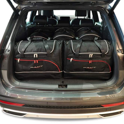 Kjust Reistassenset voor Seat Tarraco vanaf 2019 - Set van 5 Tassen met 3 Roltassen en 2 Sporttassen