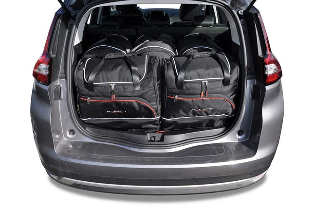 Kjust Reistassenset voor Renault Grand Scenic 2017-2023 - Set van 5 Tassen met 3 Roltassen en 2 Sporttassen