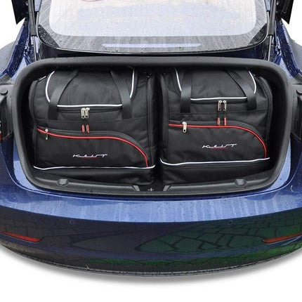Kjust Reistassenset voor Tesla Model 3 2016-2023 - Set van 5 Tassen met 2 Roltassen en 3 Sporttassen