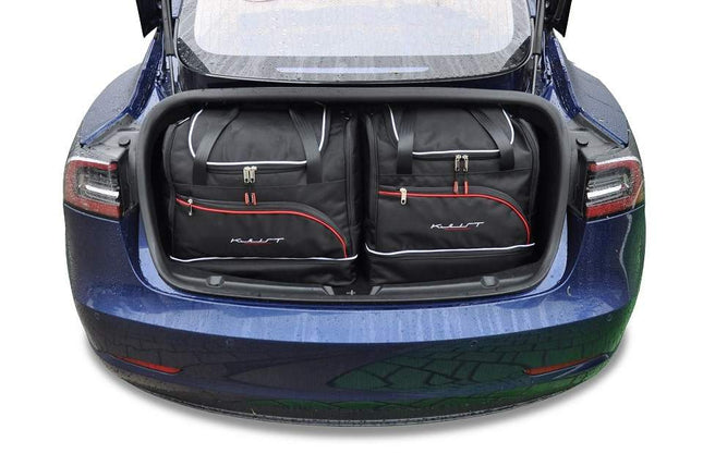 Kjust Reistassenset voor Tesla Model 3 2016-2023 - Set van 5 Tassen met 2 Roltassen en 3 Sporttassen