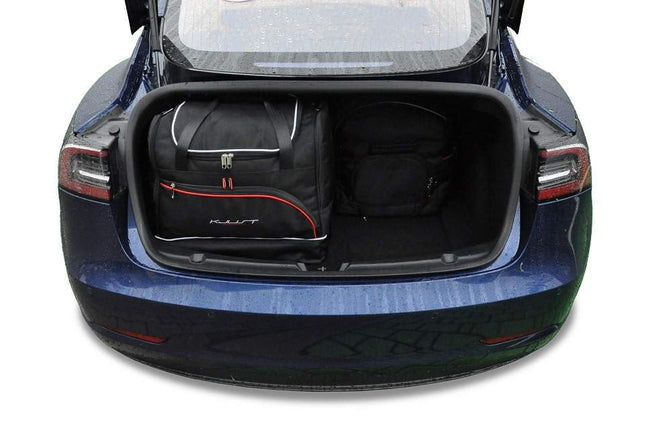 Kjust Reistassenset voor Tesla Model 3 2016-2023 - Set van 5 Tassen met 2 Roltassen en 3 Sporttassen