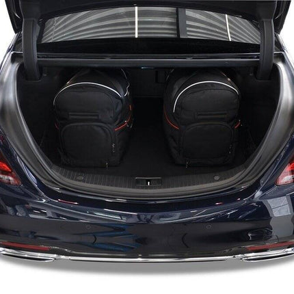 Kjust Reistassenset voor Mercedes Benz S-Klasse 2013-2020 - Set van 5 Tassen met 2 Roltassen 1 Sporttas en 2 Vliegtuigtassen