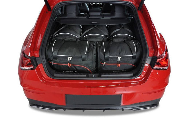 Kjust Reistassenset voor Mercedes Benz CLA Shooting Brake 2019-2025 - Set van 5 Tassen met 3 Roltassen en 2 Sporttassen