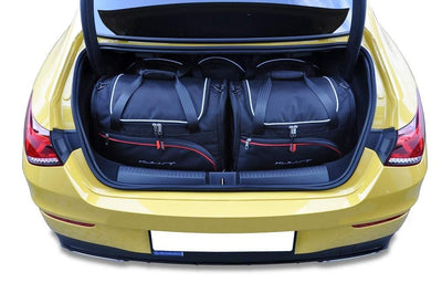 Kjust Reistassenset voor Mercedes Benz CLA coupe 2019-2025 - Set van 5 Tassen met 2 Roltassen 2 Sporttassen en 1 Vliegtuigtas