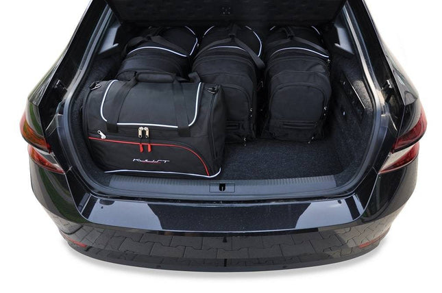 Kjust Reistassenset voor Skoda Superb 5-deurs hatchback 2019-2024 - Set van 5 Tassen met 3 Roltassen en 2 Sporttassen