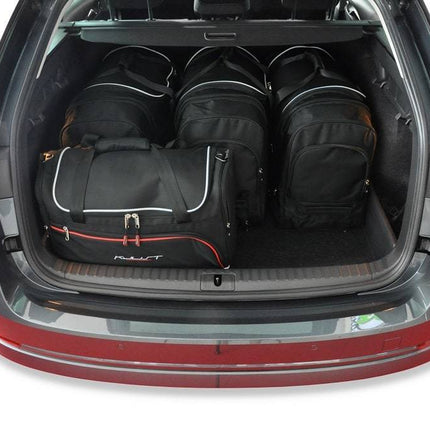 Kjust Reistassenset voor Skoda Octavia stationwagen vanaf 2020 - Set van 5 Tassen met 3 Roltassen en 2 Vliegtuigtassen