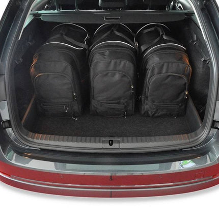 Kjust Reistassenset voor Skoda Octavia stationwagen vanaf 2020 - Set van 5 Tassen met 3 Roltassen en 2 Vliegtuigtassen