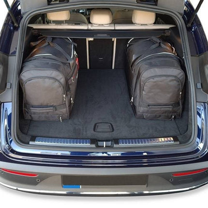 Kjust Reistassenset voor Mercedes Benz EQC vanaf 2020 - Set van 4 Tassen met 3 Roltassen en 1 Vliegtuigtas
