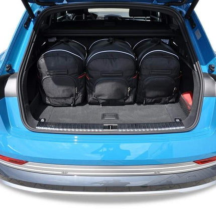 Kjust Reistassenset voor Audi e-tron 2019-2023 - Set van 5 Tassen met 3 Roltassen en 2 Vliegtuigtassen