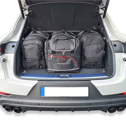 Kjust Reistassenset voor Porsche Cayenne coup�� vanaf 2019 - Set van 4 Tassen met 3 Roltassen en 1 Vliegtuigtas