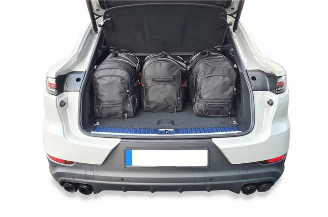 Kjust Reistassenset voor Porsche Cayenne coup�� vanaf 2019 - Set van 4 Tassen met 3 Roltassen en 1 Vliegtuigtas