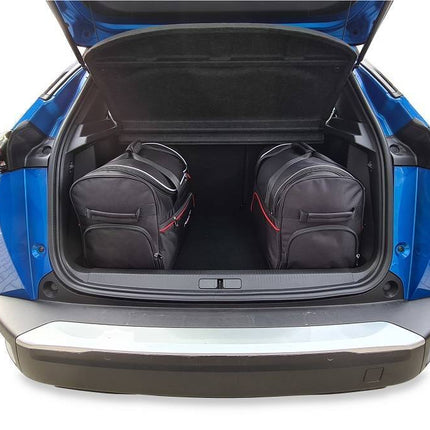 Kjust Reistassenset voor Peugeot 2008 vanaf 2019 - Set van 3 Tassen met 3 Roltassen