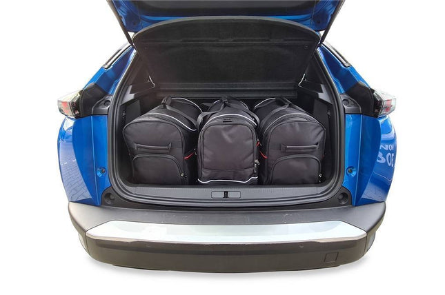 Kjust Reistassenset voor Peugeot 2008 vanaf 2019 - Set van 3 Tassen met 2 Roltassen en 1 Sporttas