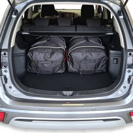 Kjust Reistassenset voor Mitsubishi Outlander 2013-2024 - Set van 4 Tassen met 2 Roltassen en 2 Vliegtuigtassen