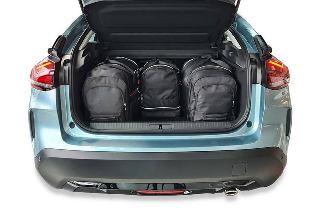 Kjust Reistassenset voor Citroen e-C4 5-deurs vanaf 2020 - Set van 4 Tassen met 2 Roltassen en 2 Sporttassen